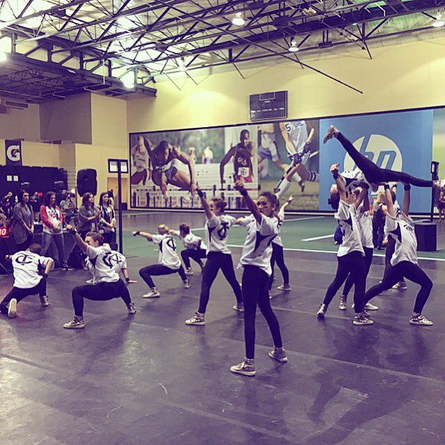 Killin it in warm up! Big shout out to my girls from Louisiana.  @tchrebelrevue #udanationals