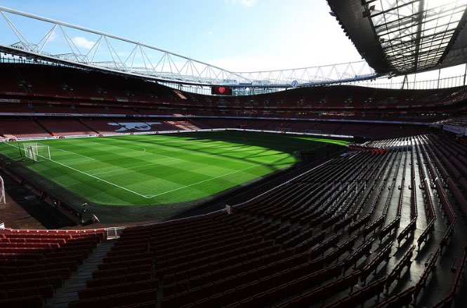 Emirates Stadium. Home of Arsenal Football Club. Capacity 60,432