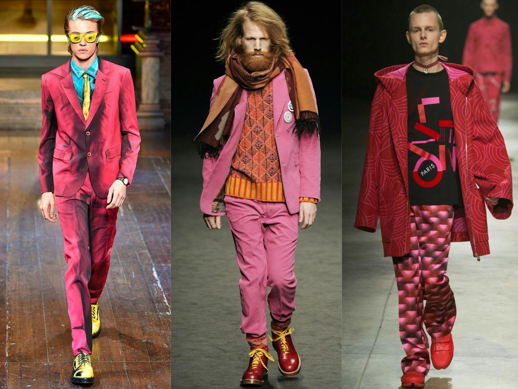 Men in #pink! New #trend proposed by #Moschino, #VivienneWestwood and #Kenzo. #buyer #buyerworld