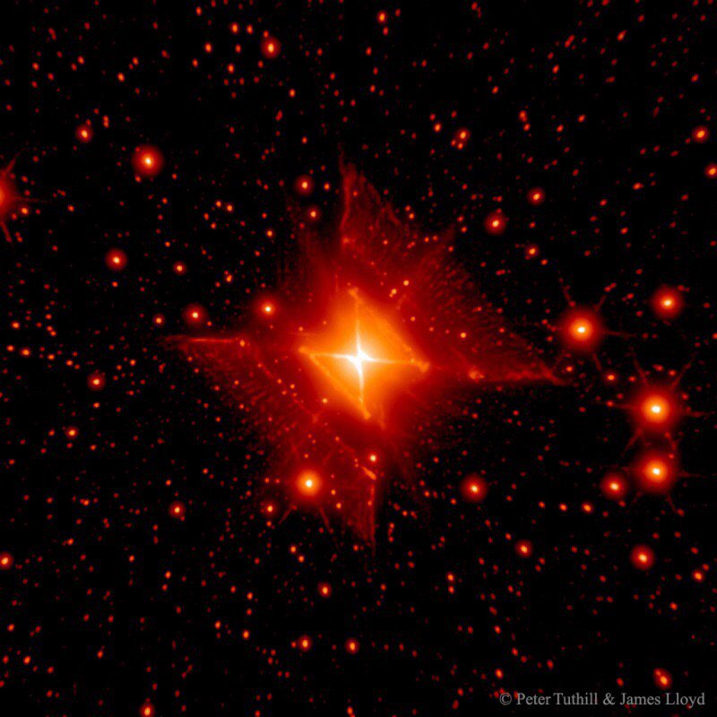 GallarottiA's tweet photo. 'MWC 922: The Red Square Nebula' Image:  https://t.co/mI73BwsMi9 https://t.co/6sLgkpexdx