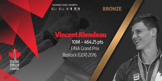 MEDAL ALERT: One last time in Rostock, <a href="/riendeau_v/">Vincent Riendeau</a> wins BRONZE in 10m @DivingPlongeon