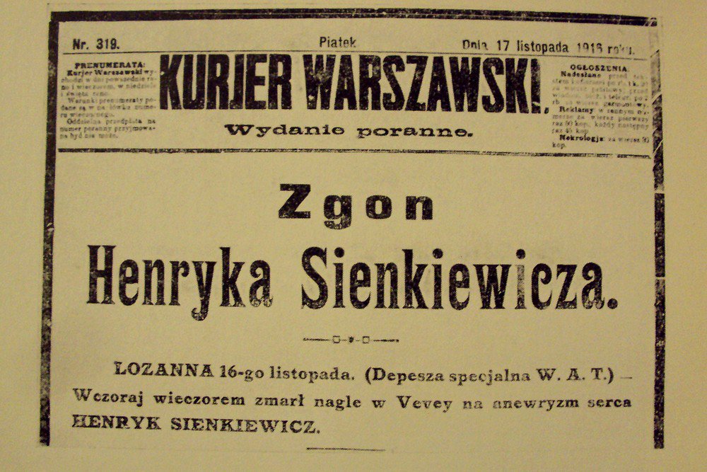 KiedysTakBylo's tweet image. Kurier Warszawski informujący o śmierci Henryka Sienkiewicza, 17 listopada 1916
#KiedyśTakByło