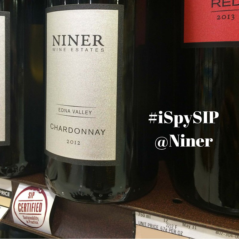 Helping you find sustainable wine #iSpySIP <a href="/ninerwine/">Niner Wine Estates</a> #SIPcertified #3bl #chardonnay bit.ly/1Jy6vnj
