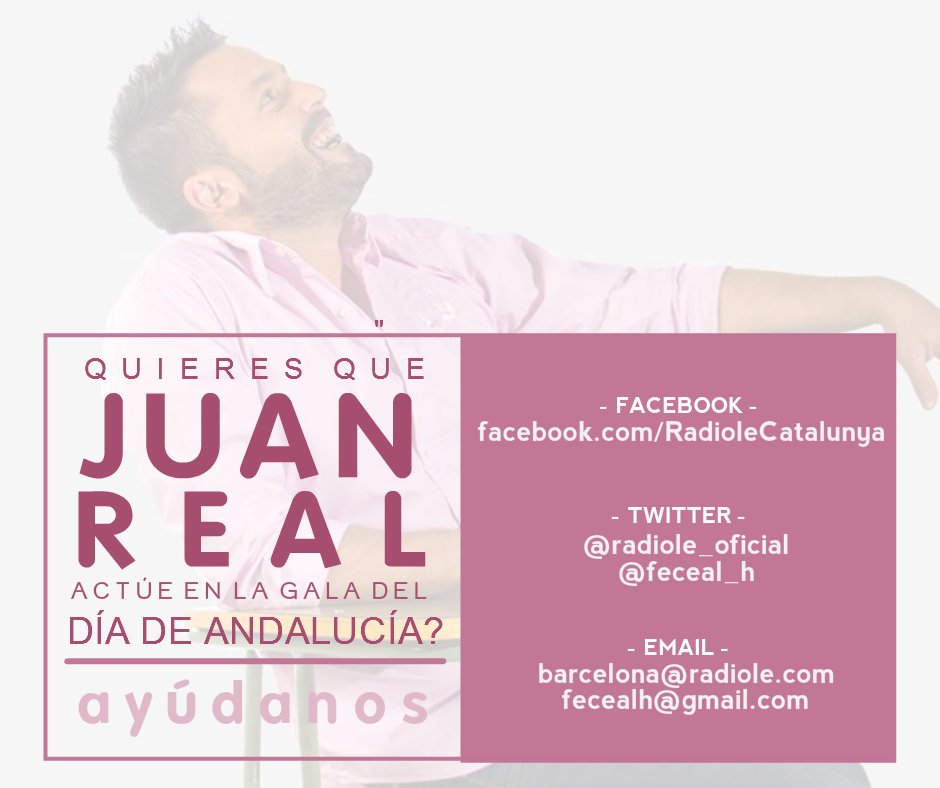 apoyojuanreal's tweet photo. @erika_chaca Hola! Puedes ayudarnos con una mención al twitter que aparece en la imagen? Es muy importante... https://t.co/NeqAYWeYQ0