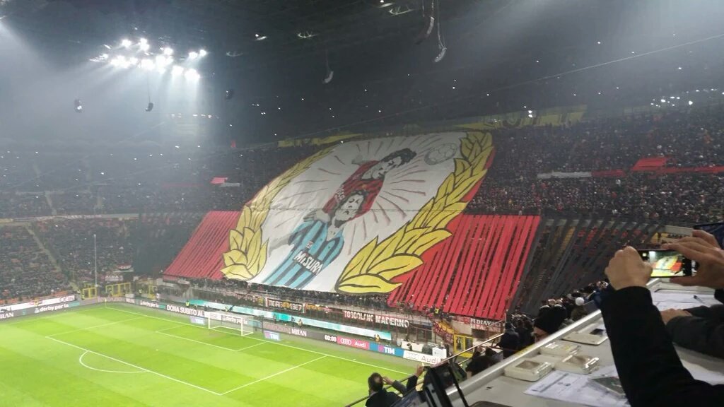MilanistiOrId's tweet photo. Choreografi Curva Sud #DerbyDellaMadonnina https://t.co/4mzxDZTmKS