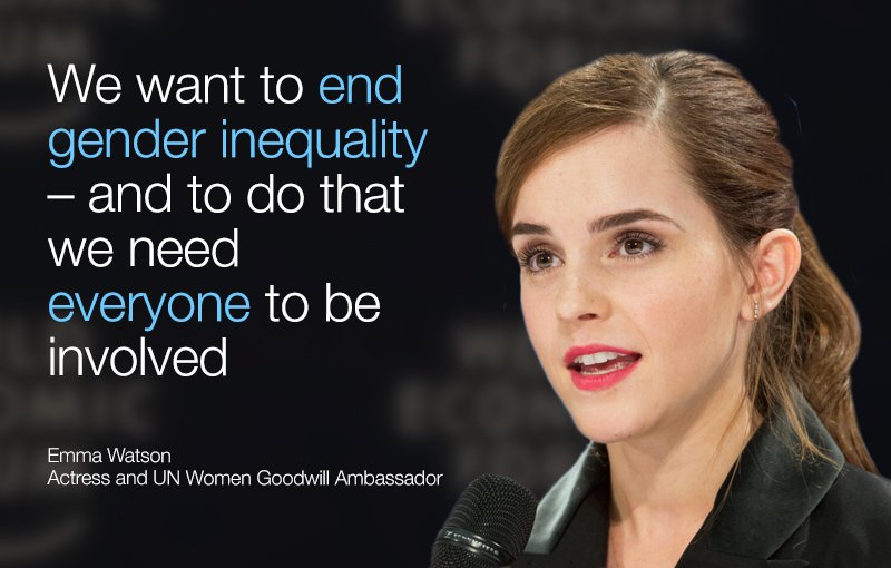 .@EmWatson in Davos: Gender equality would be the 'single biggest stimulus to the economy' wef.ch/23xXEJs