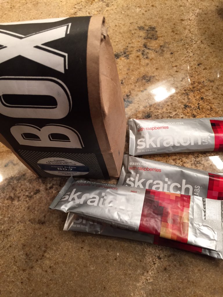 Wine_ingCyclist's tweet photo. @jocojr @FloodWine #onlyifyou'rearookie. Which I'm not. Plus I have @SkratchLabs & @boxcarcoffee so I am good to go https://t.co/AkN4HBYaaT