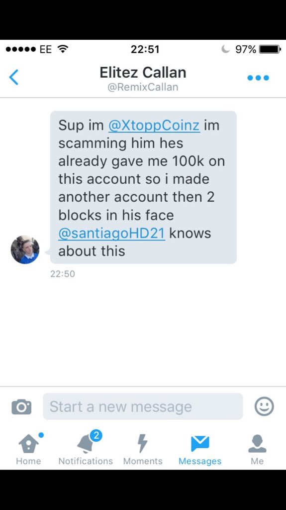 Fut_Cop2016's tweet image. SCAMMER ALERT @santiagoHD21 and @ElitezCallan SCAMMED ME ON MY MAIN BLOCK THEM AND RT OR YOU'RE NEXT
