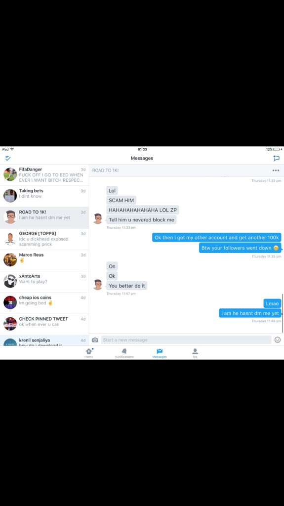 Fut_Cop2016's tweet image. SCAMMER ALERT @santiagoHD21 and @ElitezCallan SCAMMED ME ON MY MAIN BLOCK THEM AND RT OR YOU'RE NEXT