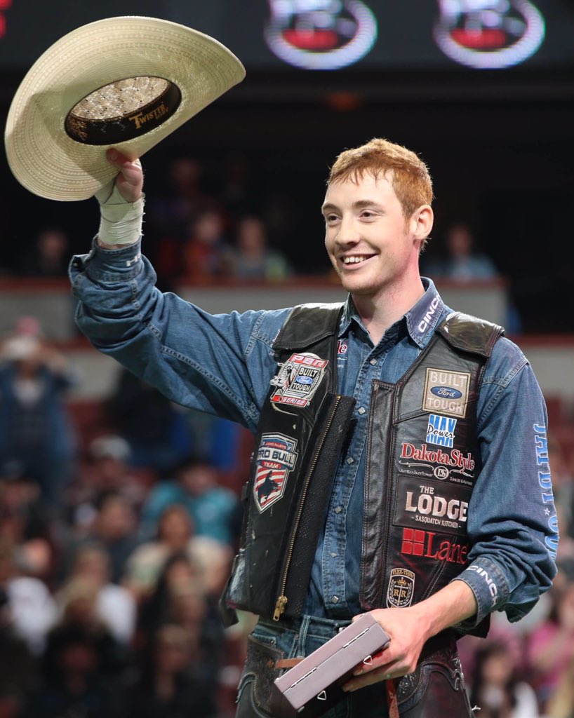 This guy has a reason to smile. 

Your #PBRANA Champion, <a href="/TannerByrne/">Tanner Byrne</a>.