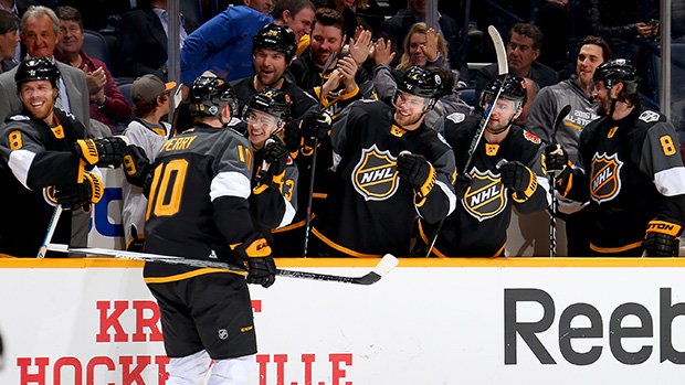 hockeynight's tweet photo. NHL All-Star Game: Pacific defeats Atlantic in final, Scott named MVP https://t.co/ErTWOiw2F3 https://t.co/l1NbEfX9i9