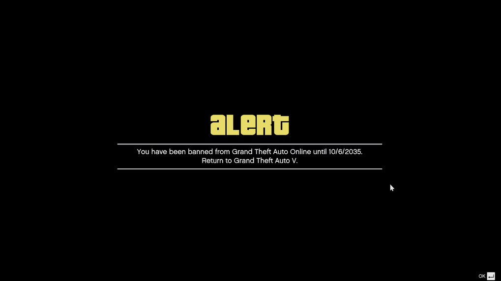 GTAonlineNews's tweet image. Rockstar are now handing out 20 years bans for people who mod/hack #GTAOnline