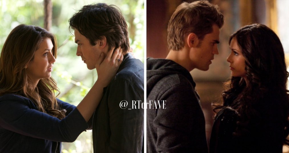 REQUESTED
RT for Damon and Elena 
LIKE for Stefan and Katherine