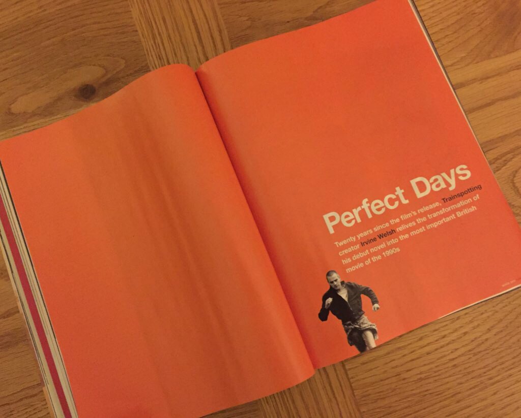 chazball64's tweet photo. Kudos to @empiremagazine @CreativeReview 28 words, 1 pic. #saysitall #perfectspread #lessismore #Trainspotting https://t.co/XuK0nkkgU1