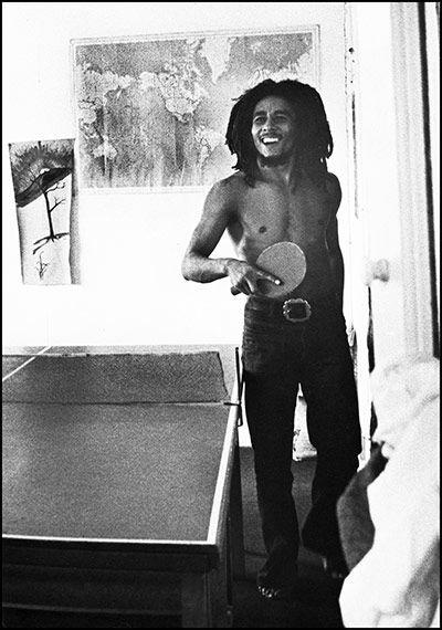 CoolOldSchool's tweet photo. Bob Marley playing table tennis. https://t.co/53ToM46Til