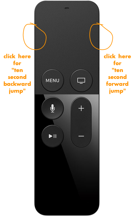 tvaziri's tweet photo. Apple TV folks: here’s a great feature that is not easily discovered.
Click the far left/right surface to 10sec +/-. https://t.co/AdRW2XlOGO