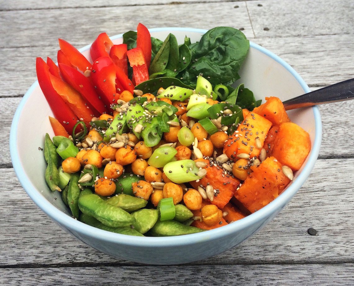 Try our quinoa, sweet potato and chickpea bowl for lunch #vegan #vegetarian wp.me/p73sjh-aT