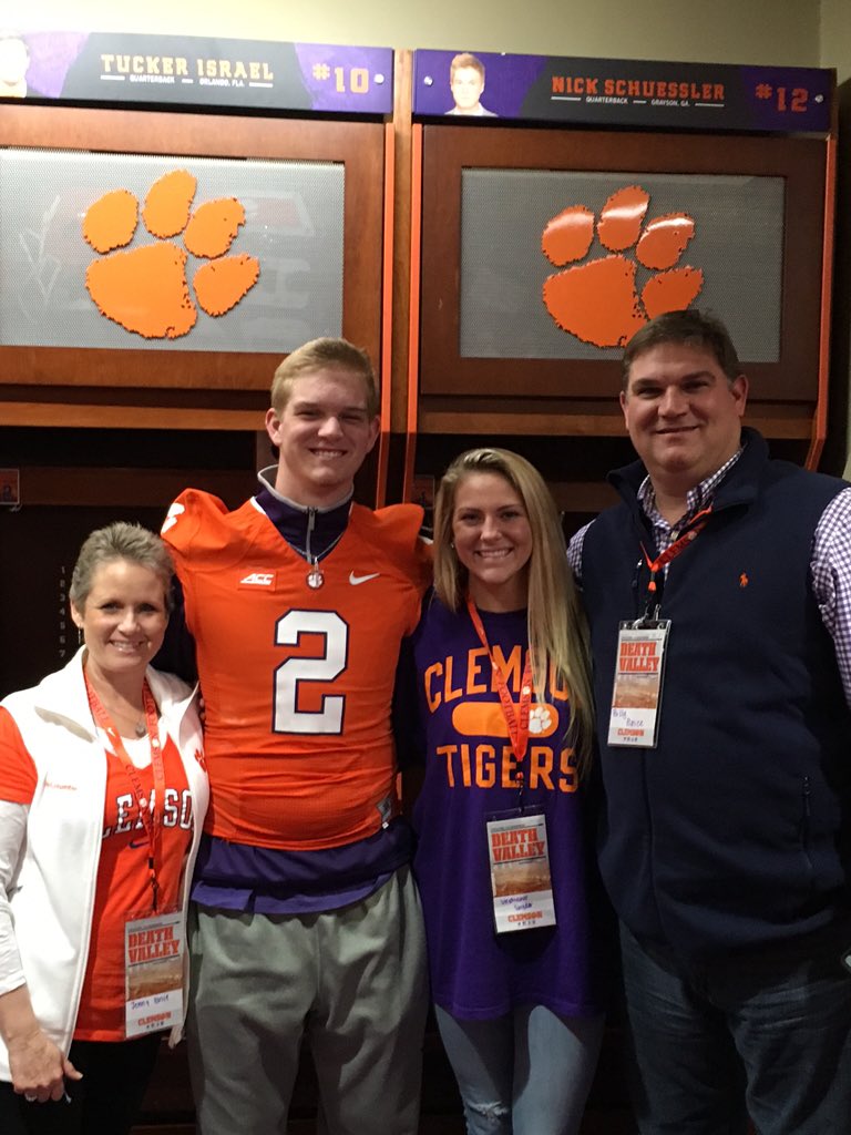 GHSRecruits's tweet photo. QB Chase Brice @CBrice_2 enjoying JR day at Clemson #allin https://t.co/TbFJUqPo0n
