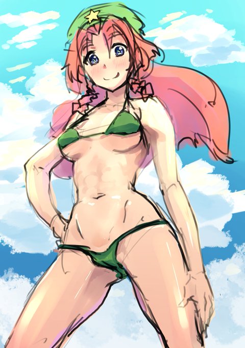 マイクロビキニ美鈴落書き | しやじや #pixiv https://t.co/GGpvWeKx2L 