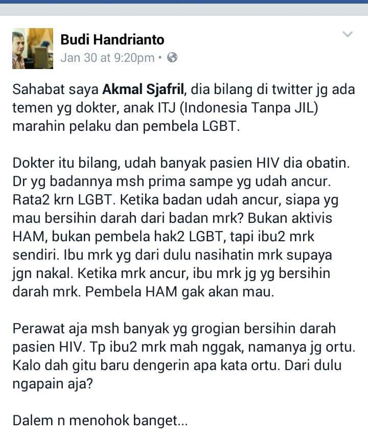 Tolong dibantu mention kpd siapa aja pendukung LGBT? agar tercerahkan. <a href="/sahal_as/">akhmad sahal</a> <a href="/ulil/">Ulil Abshar-Abdalla</a> <a href="/malakmalakmal/">Akmal Sjafril</a> <a href="/hafidz_ary/">Ary_hafidz</a>