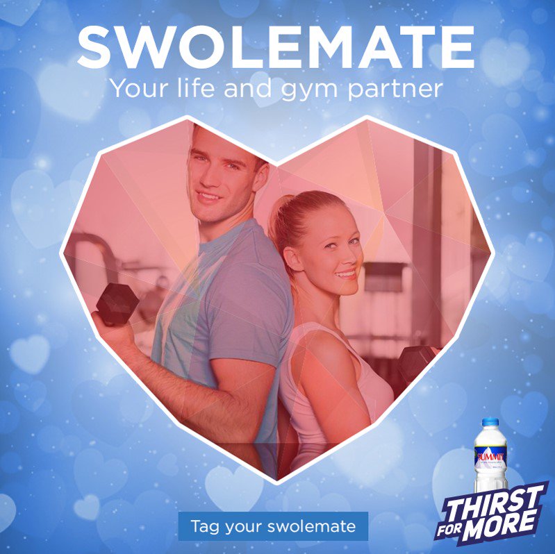 SummitWaterPH's tweet photo. It’s Valentine’s Day! Recognize your “Swolemate” by sharing a photo of you together at the gym.

Happy Heart’s Day! https://t.co/OmYkpO9l3G