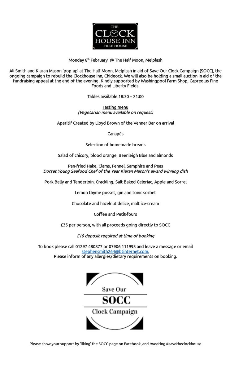 kiaran_mason's tweet photo. Come eat some food and drink some drinks on the 8th Feb, for a good cause and now just £35! @chefalismith https://t.co/V5YhXqiFc0