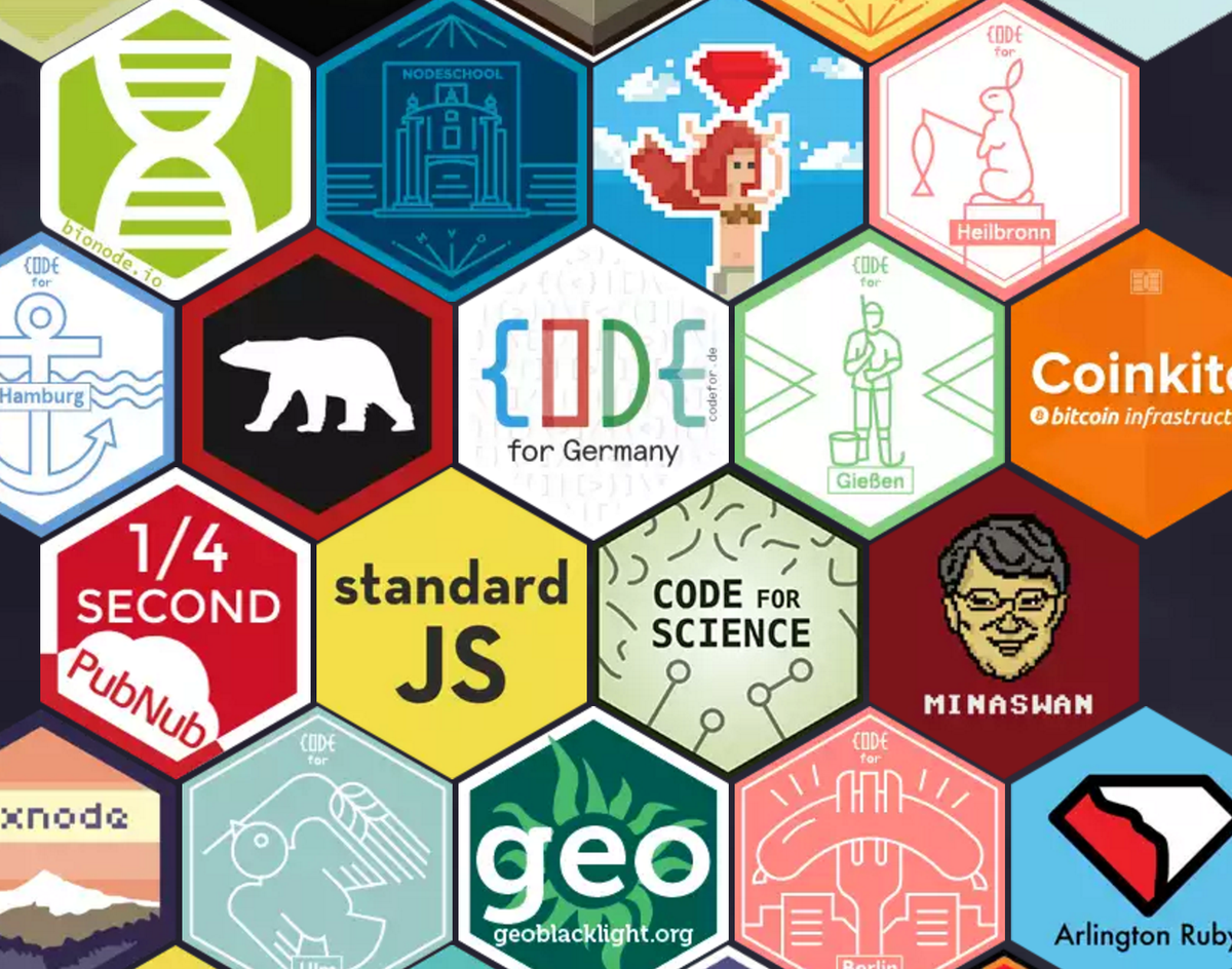 Check out the @_ArcticJS hex sticker and the new Standard one on hexbin: hexb.in Add yours too!