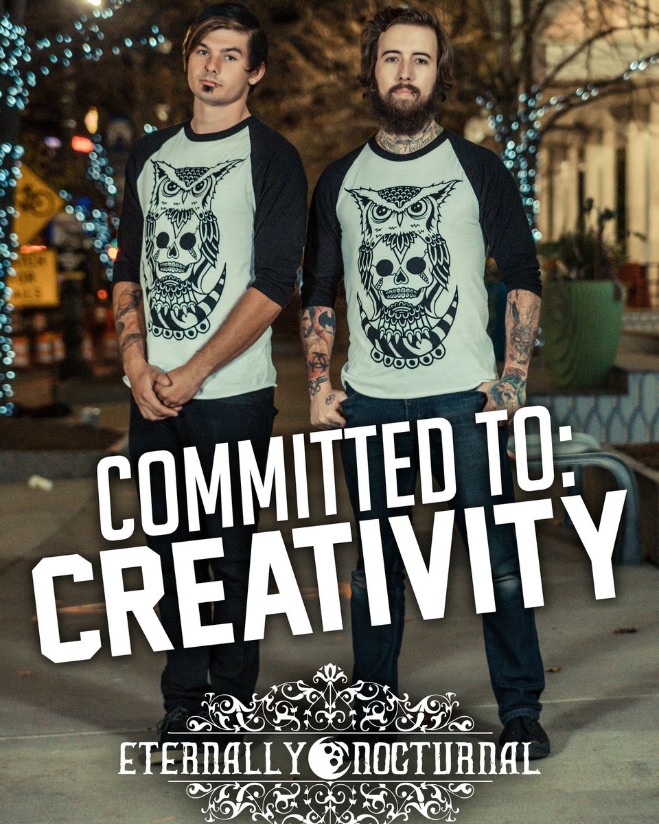 ENClothingCo's tweet photo. Here at #EternallyNocturnal  we are #CommittedToCreativity. https://t.co/IP9dmM4owV https://t.co/78cN9PGLJK
