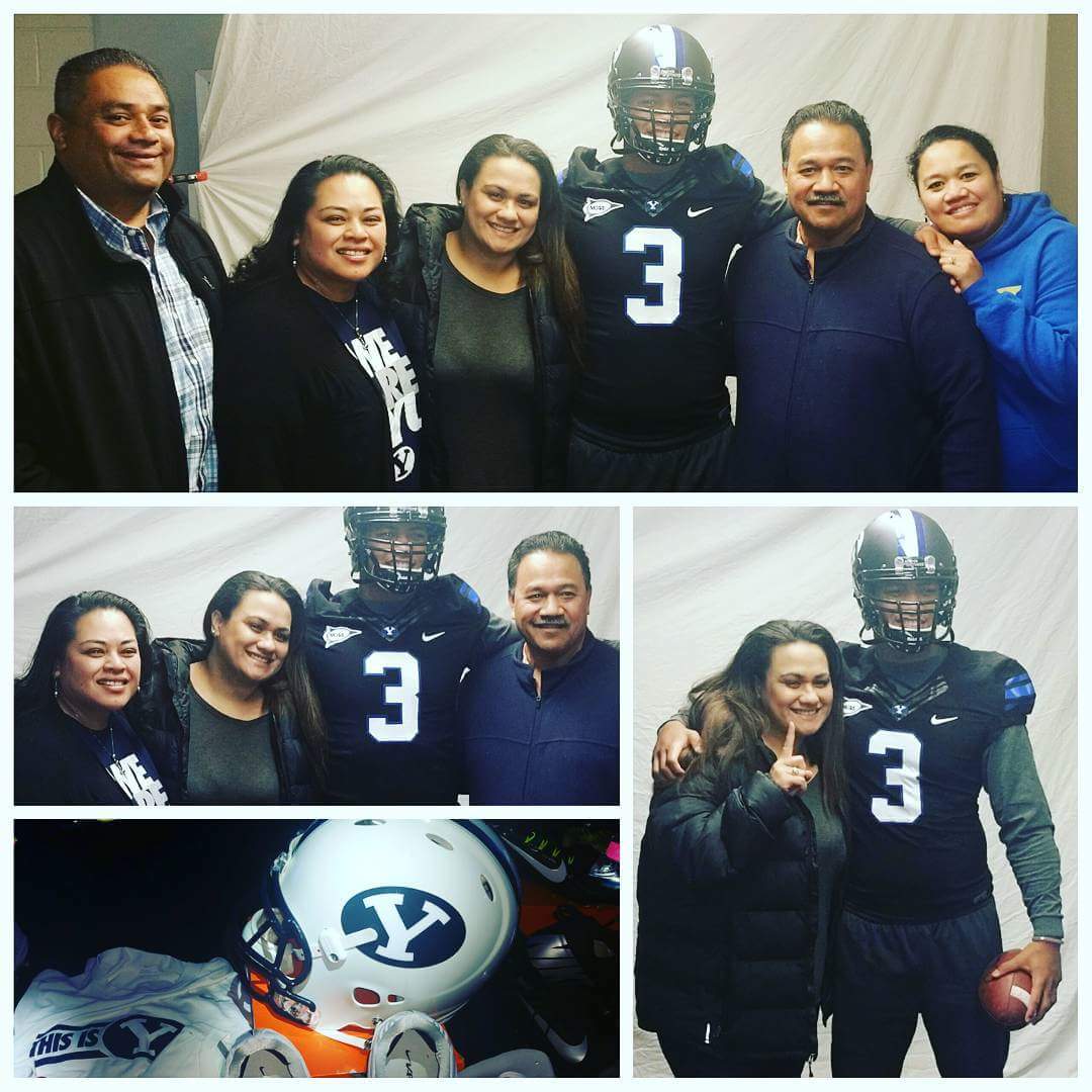 fifitalisa's tweet photo. Bishop and I enjoyed being a part of Mique's official BYU visit!  #familyAffair #BYUpride https://t.co/MCiOGrBPXN