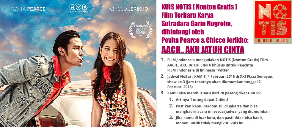 FILM_Indonesia's tweet photo. Yokk ikutan nonton bareng film AACH.. AKU JATUH CINTA!
Baca ya cara ikutannya di sini > https://t.co/b7EJXAma7W https://t.co/LH8gZel8Ea