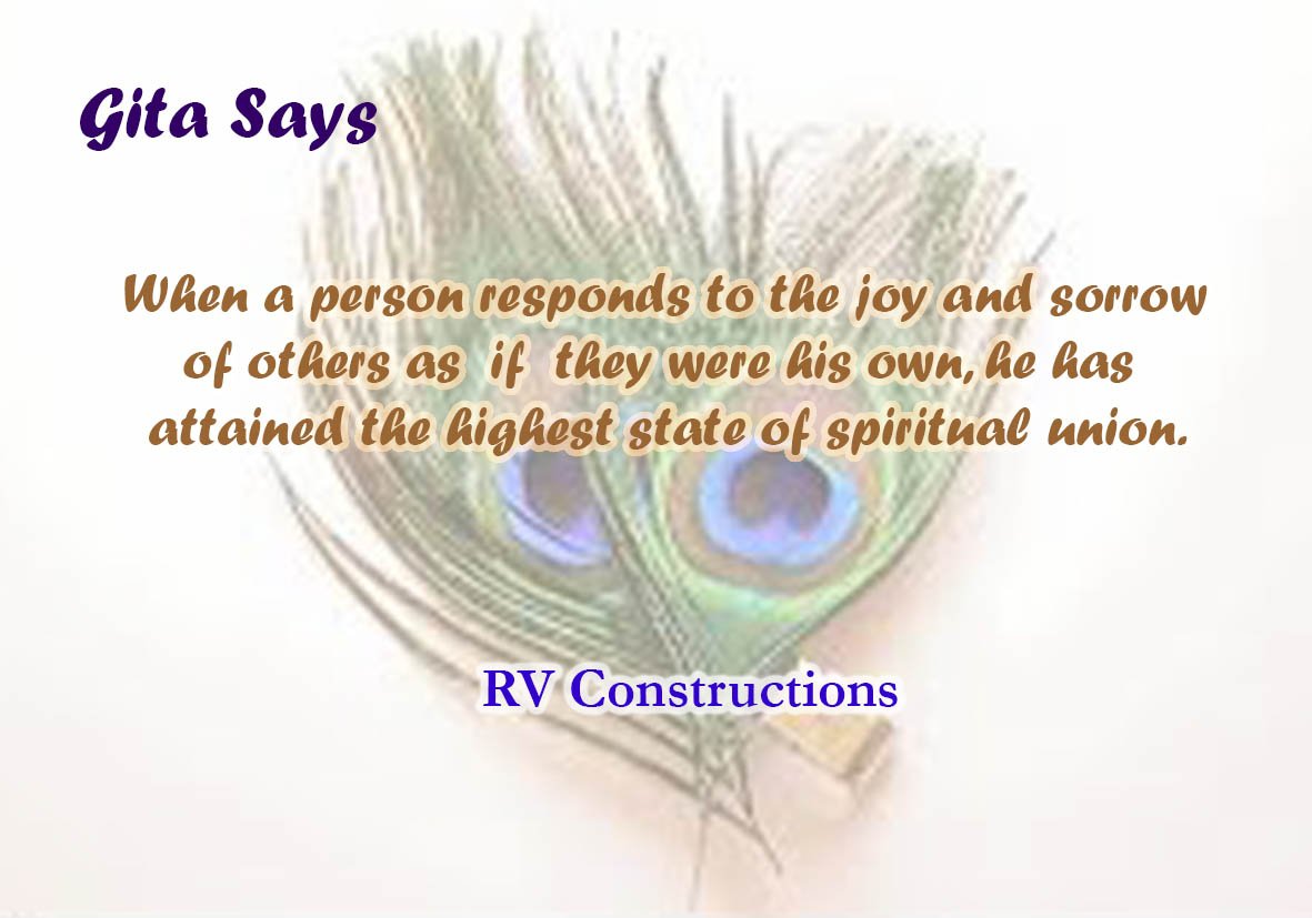 rv_construction's tweet image. #Bhagavadgita #monday motivation #joy &amp;amp; sorrow