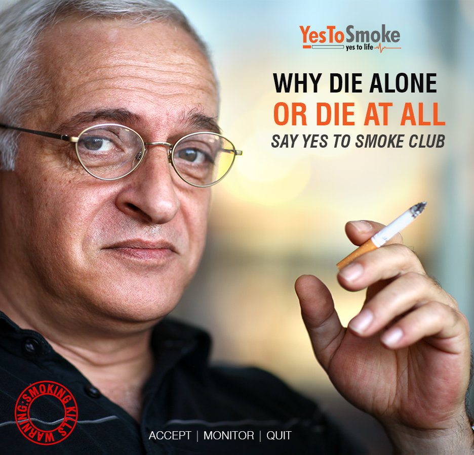 yestosmoke's tweet photo. Why Die Alone - Accept | Monitor | Quit 
Join YesToSmoke Club https://t.co/G0edsGOytw