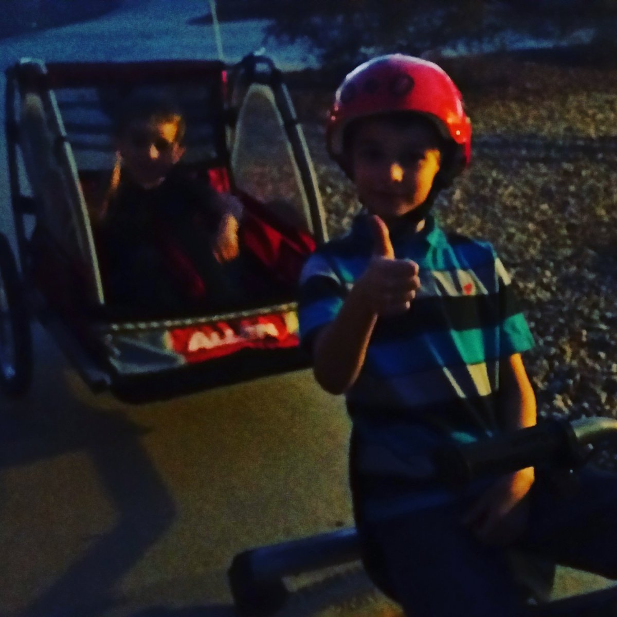 andrewdhensley's tweet photo. Brother rigged it up so he could cruise him around! #qualitytime #familytime #meandtheboys #lovemyfamily https://t.co/J5p3UI7lqe