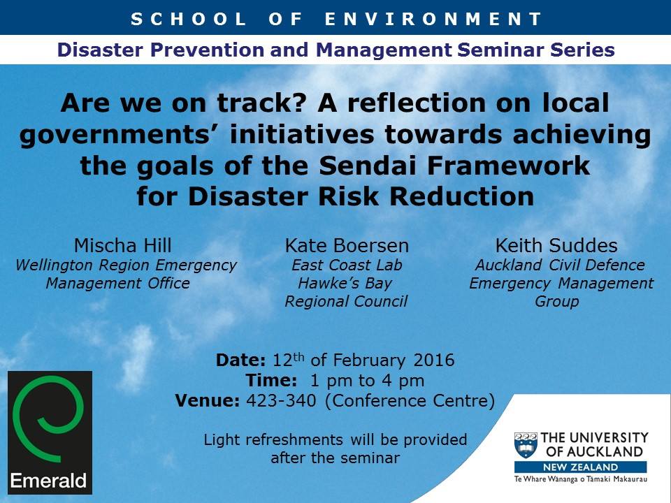 DPM_Seminars's tweet photo. Our 10th Seminar involves members of regional government discussing their agenda to follow the #SendaiFramework https://t.co/wCWERyZv4g