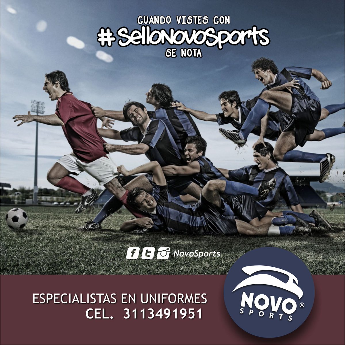 Cuando vistes con #SelloNovoSports SE NOTA. Todos van a querer tu camiseta.
