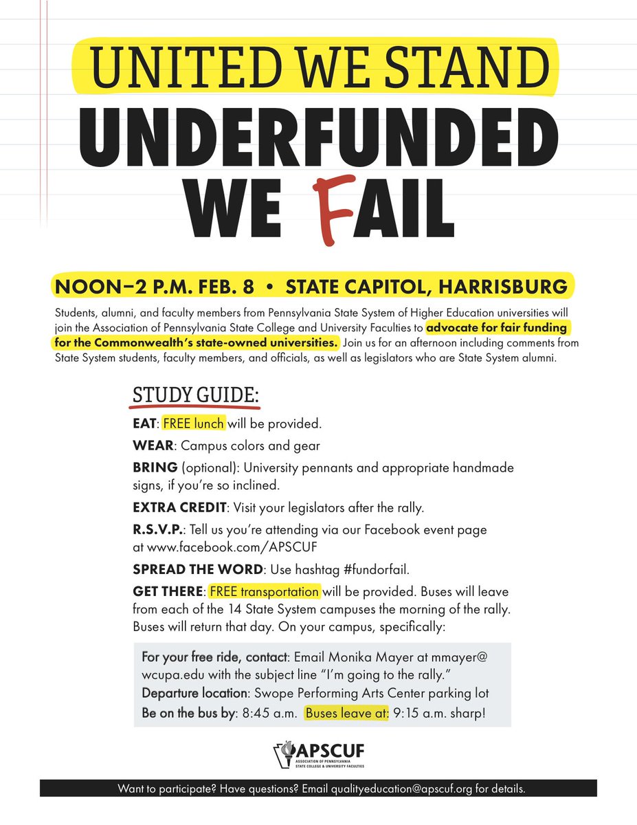 Let your voices be heard 2/8 #fundorfail