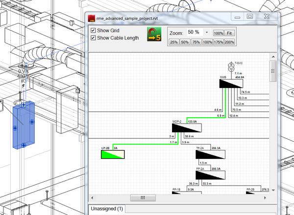 PowerCad_R's tweet image. Need help visualizing your electrical Revit model?  PowerCad-PNL displays a live 3D schematic of your switchboards.