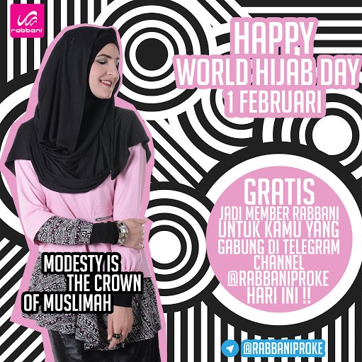 Kesederhanaan adalah mahkota seorang muslimah...
Happy World Hijab Day #rabbaners 

#WorldHijabDay #rabbaniproke