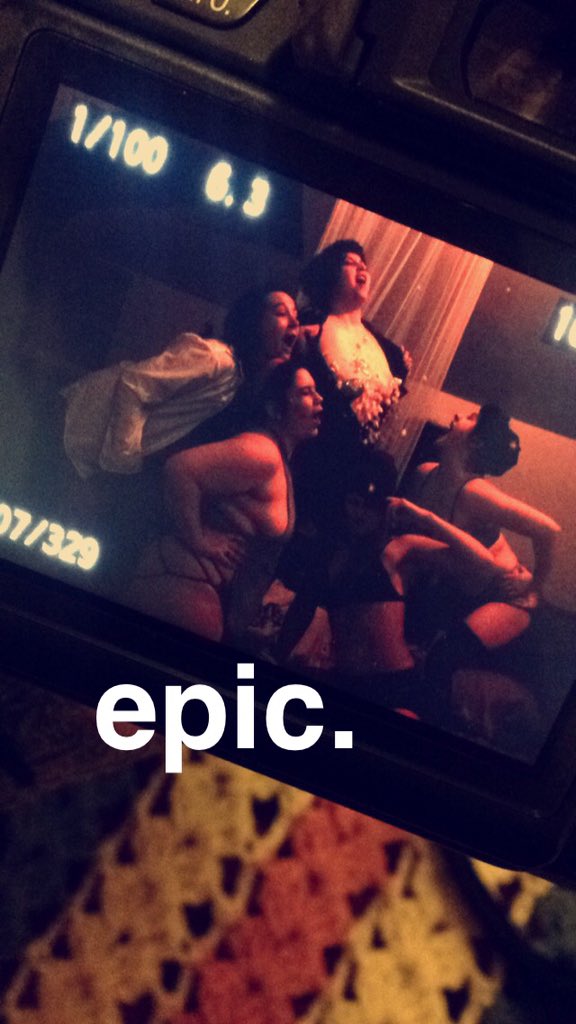 KittenAcademy's tweet photo. You never know what'll happen when the Kittens get together! #burlesque #sneakpeak #photoshoot #epic #popcorn https://t.co/keyE5rCdcg