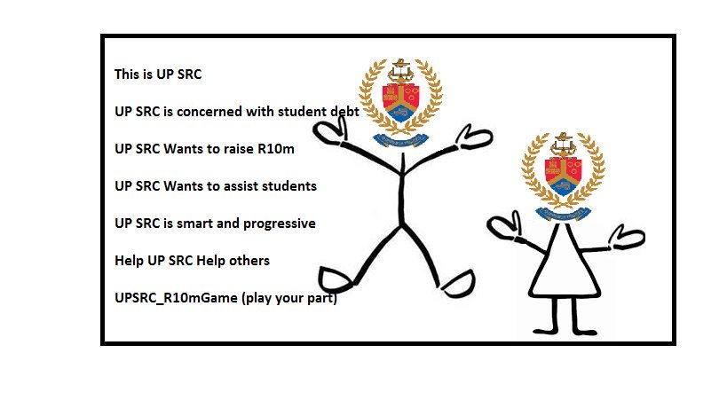 On the 24th, we began plans to Raise R10m for student debt.We may have not made big screens, but we made big strides