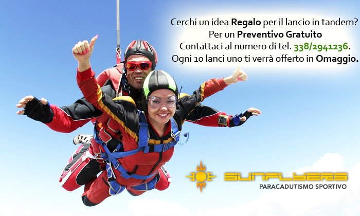 Regala un lancio in paracadue