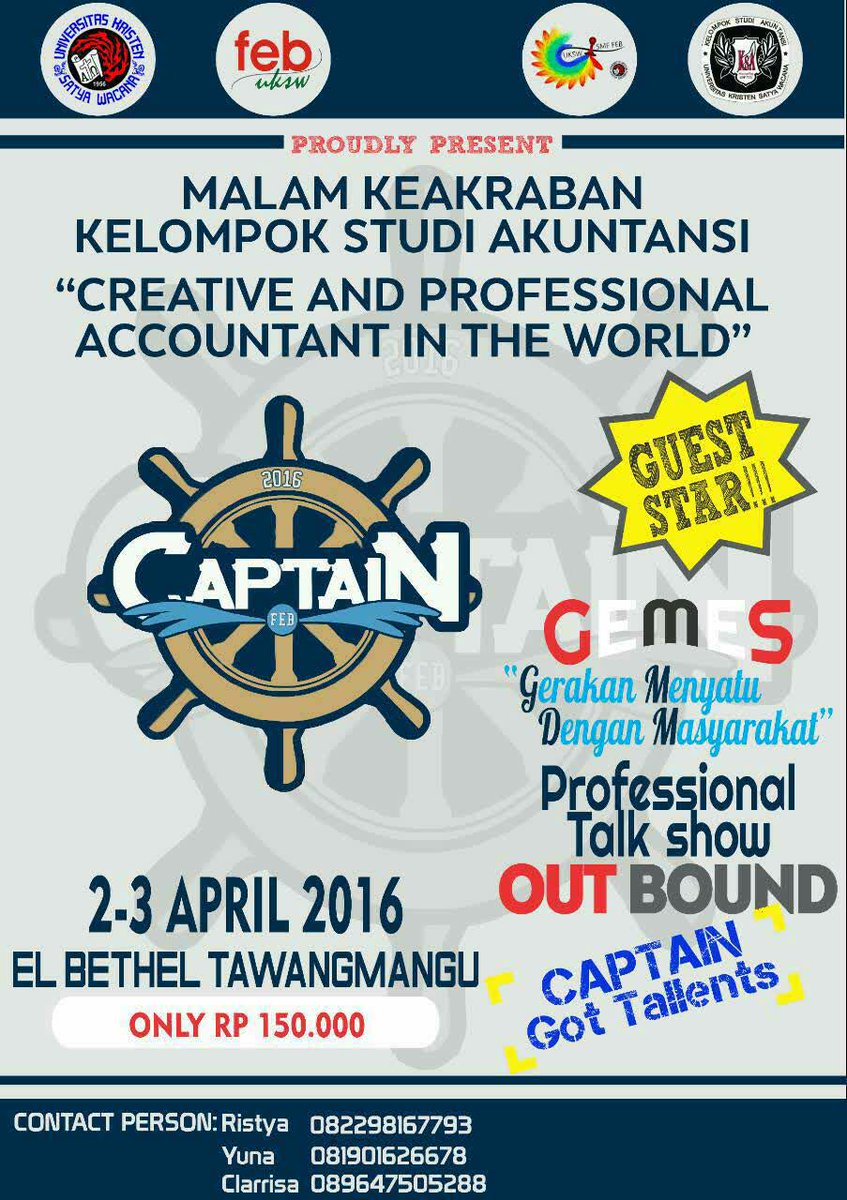 Halo anak akuntansi khususnya wajib lk ksa, makrab akuntansi udah buka pendaftaran lo !!! Grab it fast !!! 😍😍😍😍😍😍😍😍😍