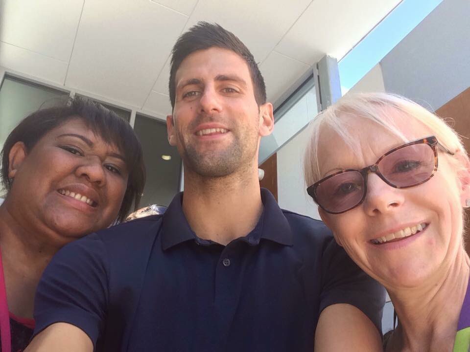 How cool is this. Novak Djokovic visited a Koori Org in Melbourne and donated $20,000 to the mob today. #Indigenous
