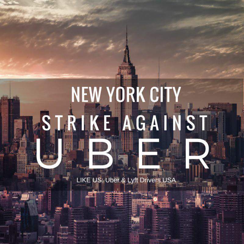 DriverReal's tweet image. Alot of Protesting Drivers to show up @Uber_NYC I Urge All #NYC #UberDrivers to show up for #UberStrike Today #RT