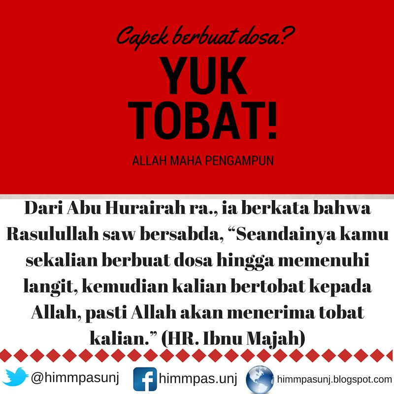 himmpasunj's tweet photo. Yuk tobat! #Humas_Update_Harian https://t.co/lNzb26vFOd