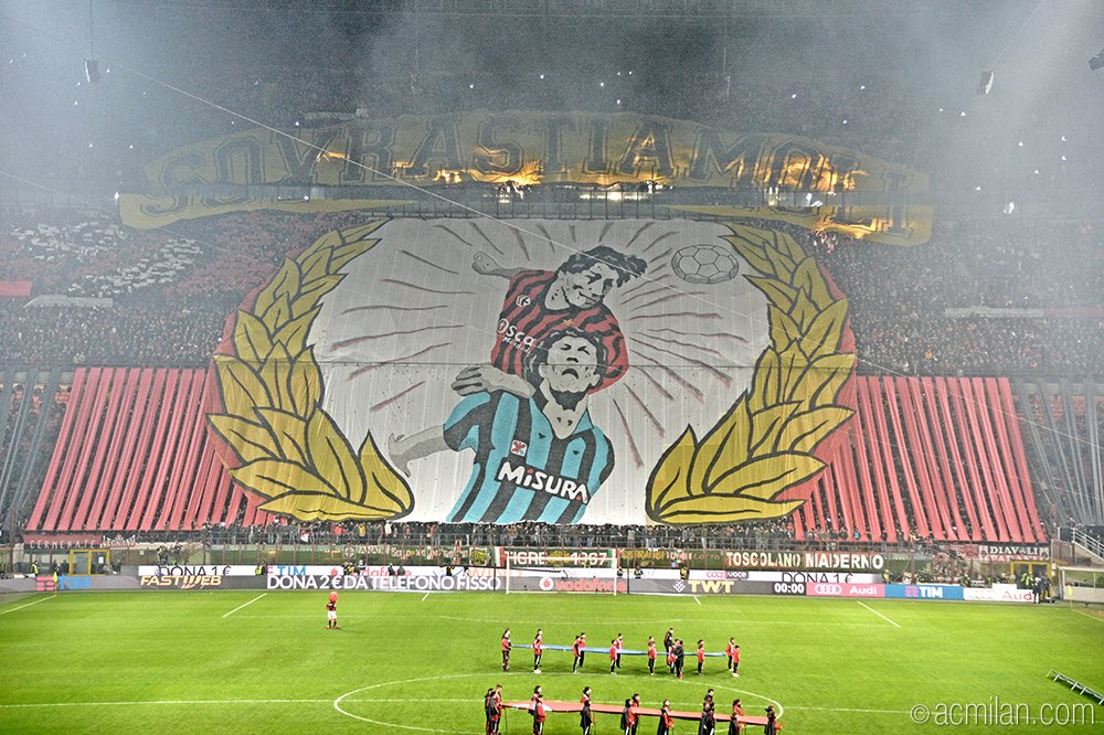 acmilan's tweet photo. Yes, we prevailed over them!❤️⚫️🔝
Share your red&amp;black pride, #MilanoSiamoNoi! ⚽️⚽️⚽️ 
#DerbyMilano #MilanInter https://t.co/6OsOus6dWm