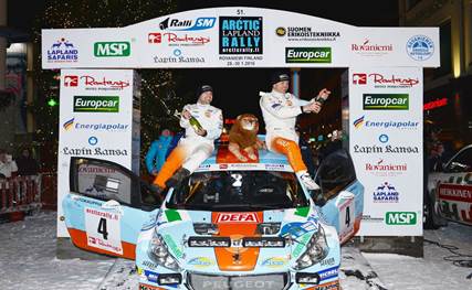 Congrats Juho Salo #win #Peugeot208T16 #ArticRally in Finland :-)