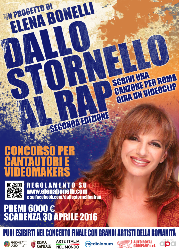 ElenaBonelli's tweet photo. Invia il tuo brano o il tuo video che parla di #Roma a dallostornelloalrap@arteitalianelmondo.it. @stornellorap https://t.co/TfArwvuWbT
