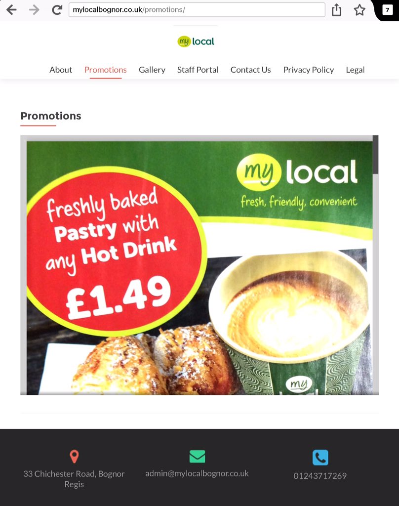 MyLocalBognor's tweet image. Did you know you can see the latest promotions online &amp;amp; on your mobile?😇 Just visit mylocalbognor.co.uk #MyLocal
