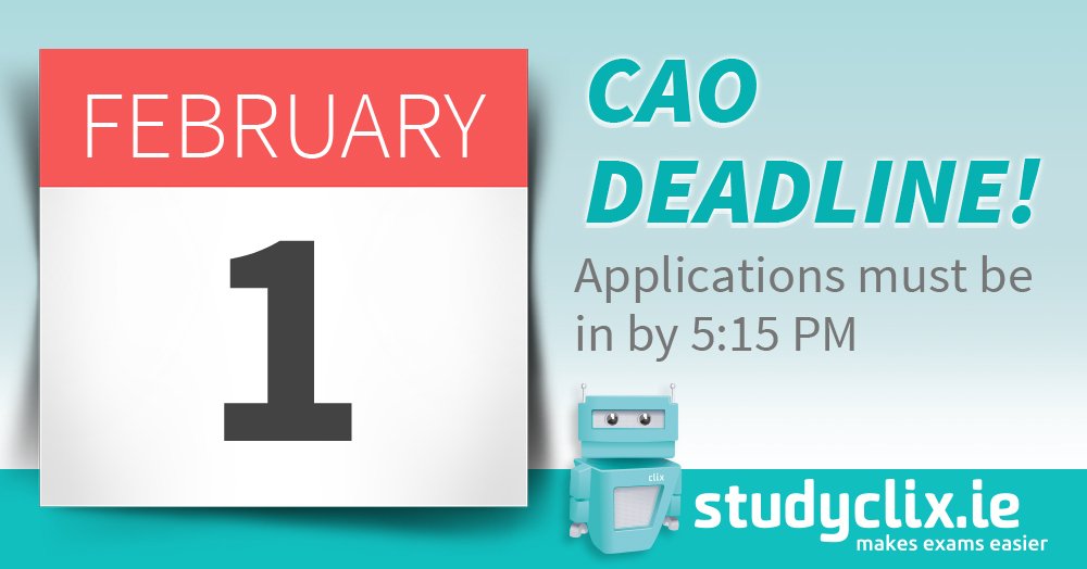 #LeavingCerts: Make sure you get your application in by 5:15PM